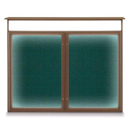 United Visual Products Open Faced Traditional Corkboard, 72x36" UV645A-WHITE-COBACC